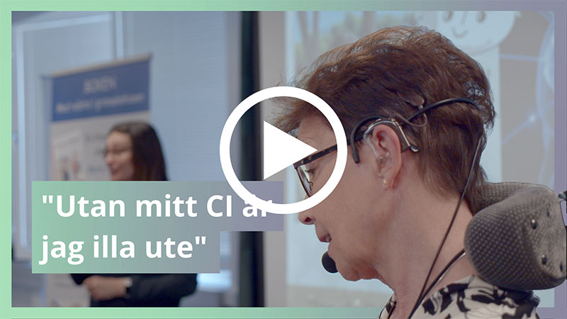 Videolänk till filmen där Marie Hav Lundkvist berättar om hur det var att föreläsa för dövblinda